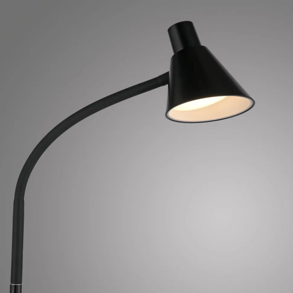 LED Stehleuchte Schwarz Metall 150 cm 3000 K flexibel