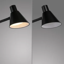 LED Stehleuchte Schwarz Metall 150 cm 3000 K flexibel