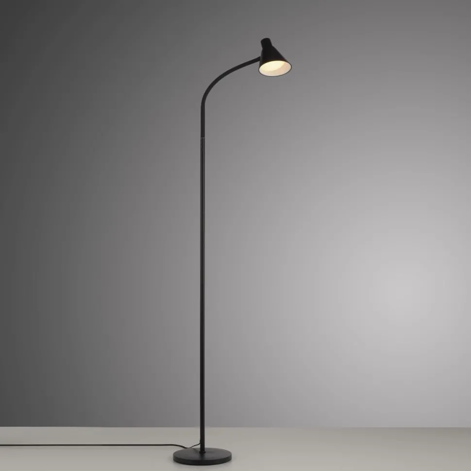 LED Stehleuchte Schwarz Metall 150 cm 3000 K flexibel