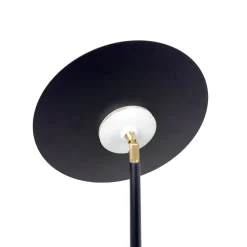 LED Stehleuchte Wohnzimmer 145 cm Eisen Messing massiv