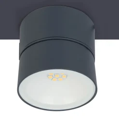 LED Strahler außen Aluminium verstellbar IP54 Anthrazit