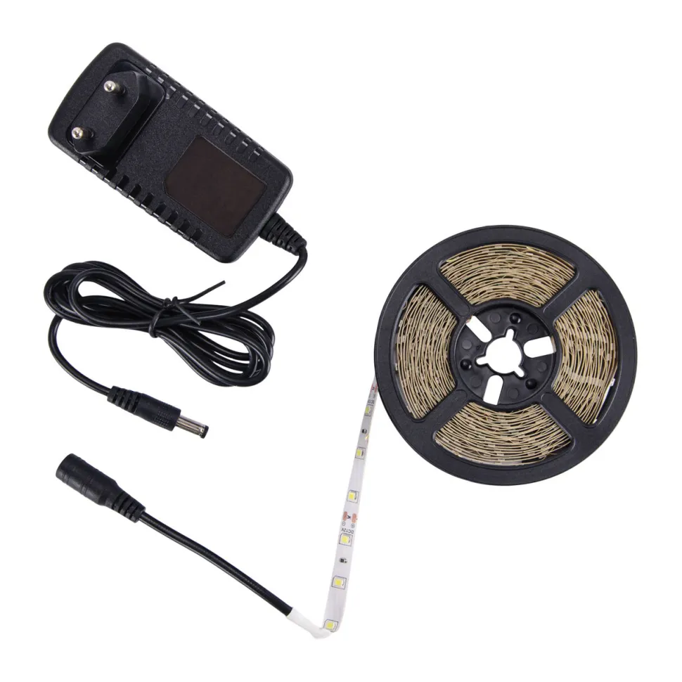 LED Streifen Netzstecker 5m 3000 K warmweiß selbstklebend