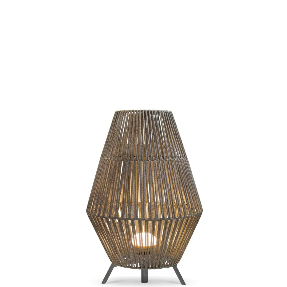 LED Tischlampe außen Akku IP54 dimmbar Fernbedienung 72 cm