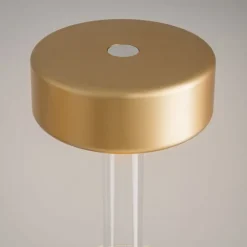 LED Tischlampe Glas Dimmer Touch Ø 12 cm rund 34,8 cm