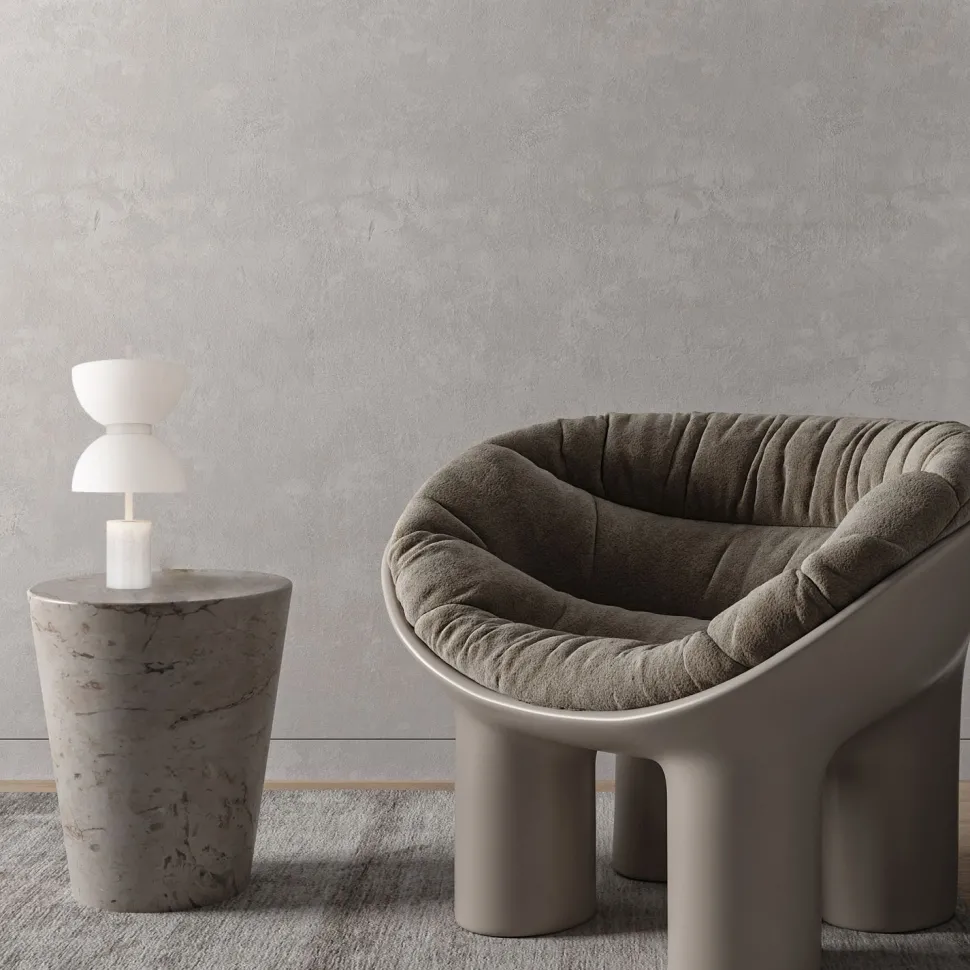 LED Tischlampe Glas Metall 3000 K warmweiß 500 lm rund