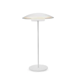 LED Tischlampe kabellos Akku Touch H: 40 cm IP44 Weiß