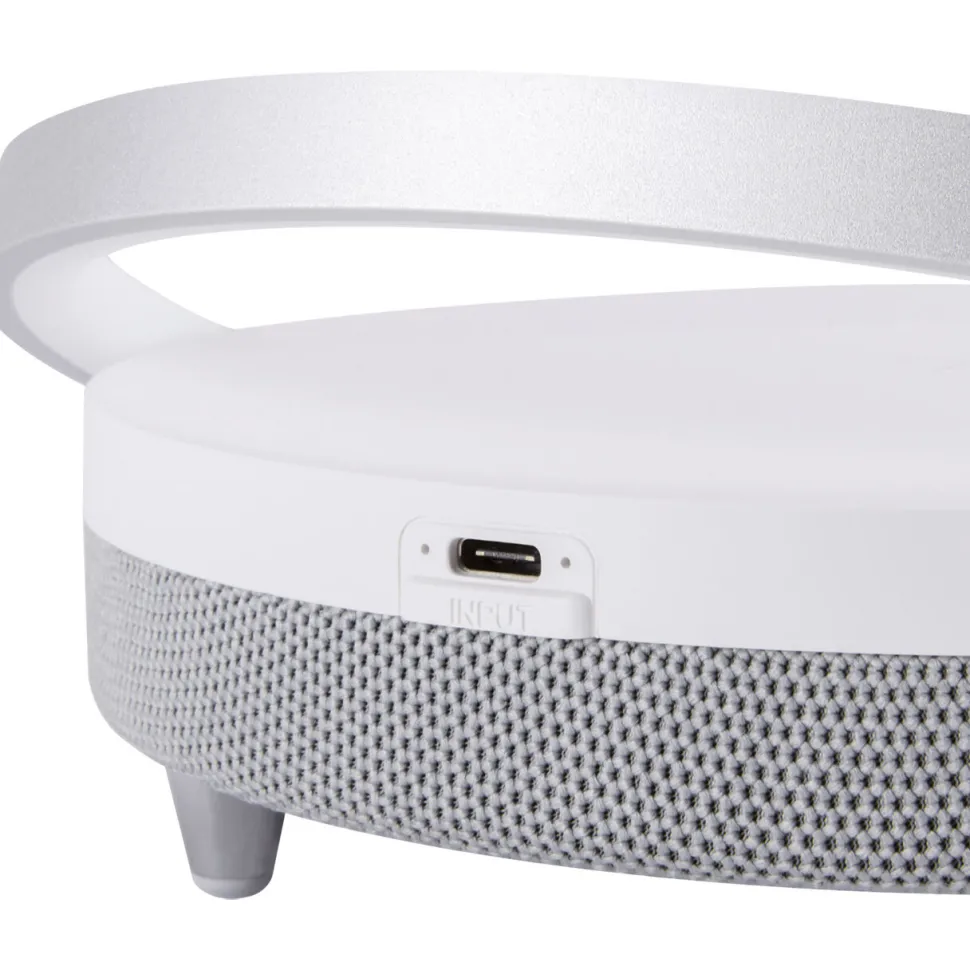 LED Tischlampe mit Lautsprecher Touch Dimmer D: 18 cm Akku