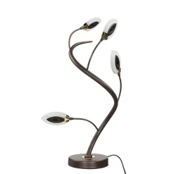 LED Tischlampe Modern Rostbraun Floral GORI