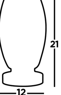 LED Tischlampe Rauchglas H: 20,5 cm Ø 11,5 cm 3000 K