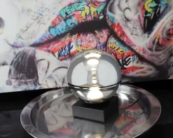 LED Tischlampe Schwarz Rauchsilber 18 cm 5 W Modern