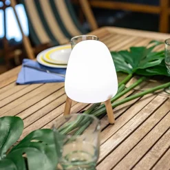 LED Tischleuchte Akku Touch Dimmer IP43 19,4 cm tragbar