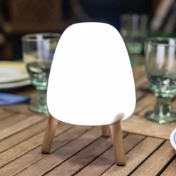 LED Tischleuchte Akku Touch Dimmer IP43 19,4 cm tragbar