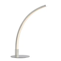 LED Tischleuchte gebogen 34 cm in Silber 3000 K 293 lm