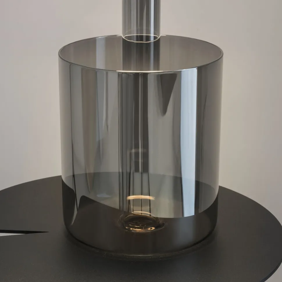 LED Tischleuchte Glas mit Dimmer Touch Funktion 34,8 cm