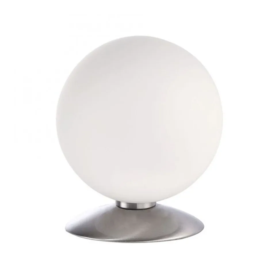 LED Tischleuchte in Stahl Glaskugel 3 W 3000 K dimmbar