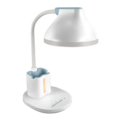 LED Tischleuchte Kinder Weiß Touch Dimmer 40 cm Stiftehalter