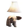 LED Tischleuchte Kinderzimmer Elefant 48 cm Grau vegan