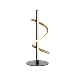 LED Tischleuchte Metall 3000 K 2100 lm Schwarz Messing