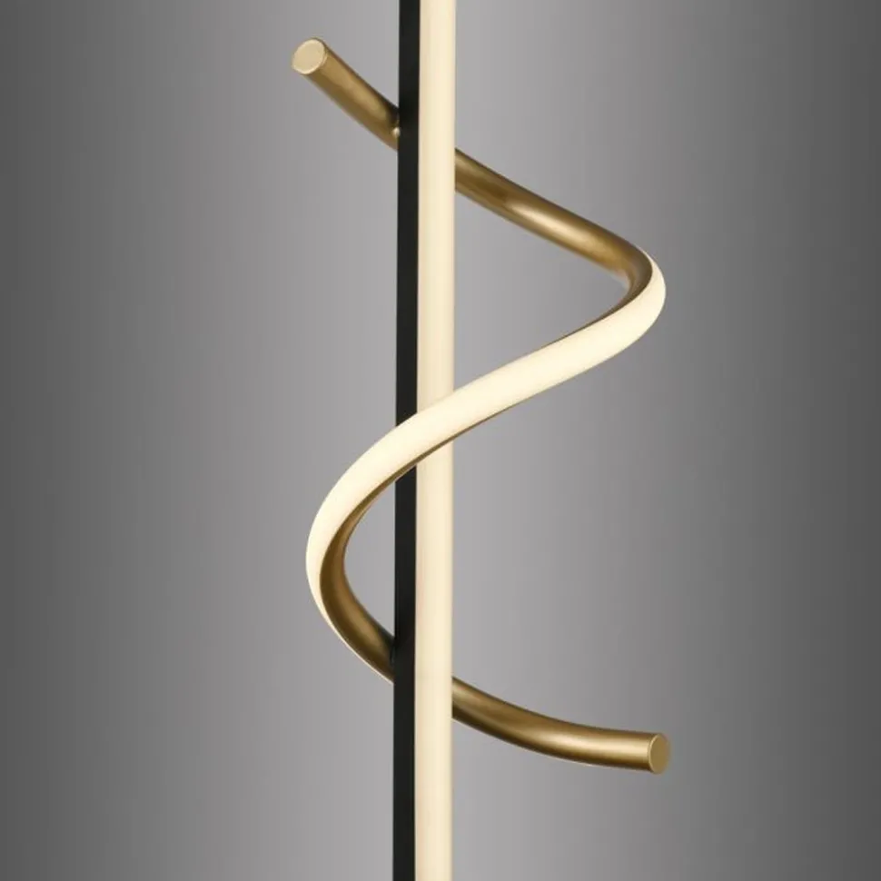 LED Tischleuchte Metall 3000 K 2100 lm Schwarz Messing