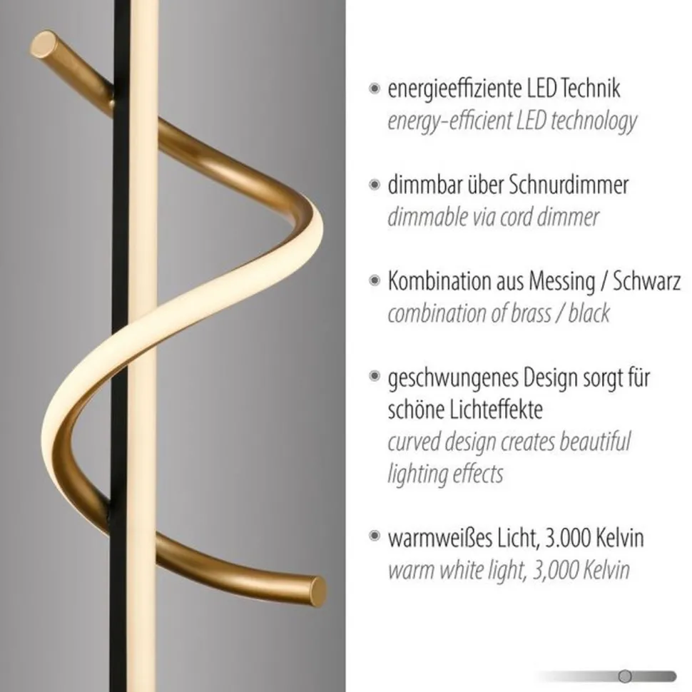 LED Tischleuchte Metall 3000 K 2100 lm Schwarz Messing