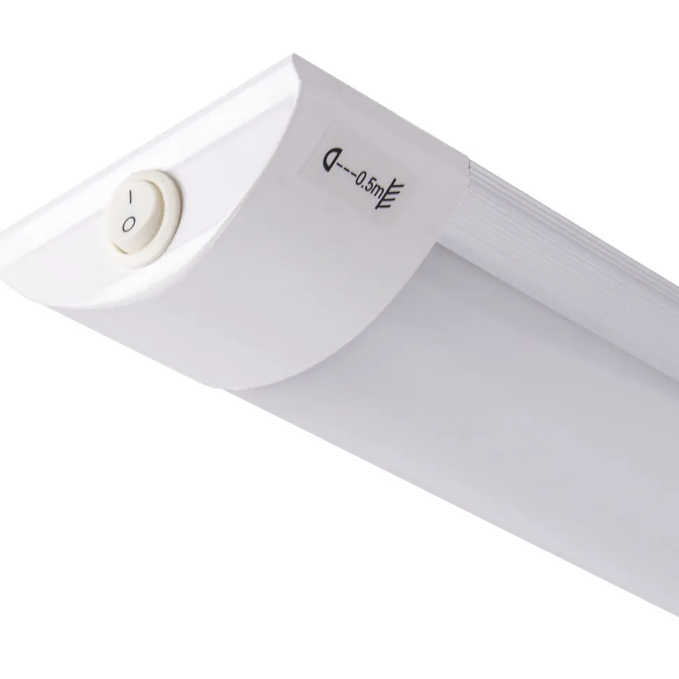 LED Unterbauleuchte mit Schalter B: 60 cm IP42 Weiß 4000 K