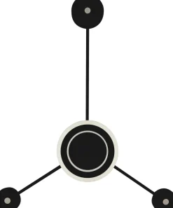 LED Wandlampe Aluminium dimmbar H:53 cm 3000 K Schwarz