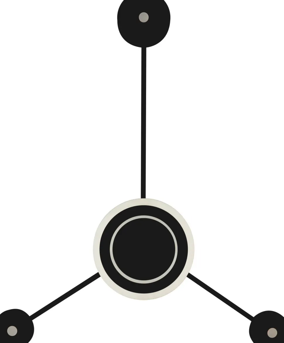 LED Wandlampe Aluminium dimmbar H:53 cm 3000 K Schwarz