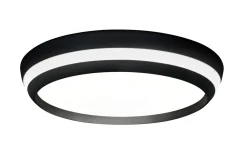 LED Wandlampe Aluminium Schwarz RGB Bluetooth Ø35 cm