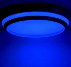 LED Wandlampe Aluminium Schwarz RGB Bluetooth Ø35 cm