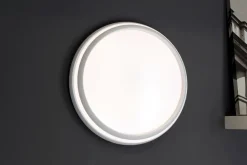 LED Wandlampe Aluminium Weiß RGB Bluetooth Ø35 cm