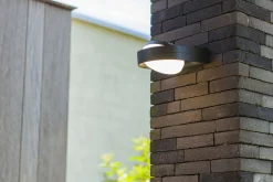 LED Wandlampe Anthrazit Aluminium IP54 B:16 cm blendarm