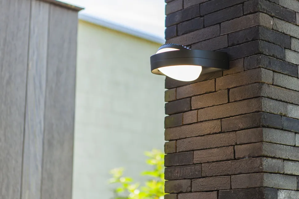 LED Wandlampe Anthrazit Aluminium IP54 B:16 cm blendarm