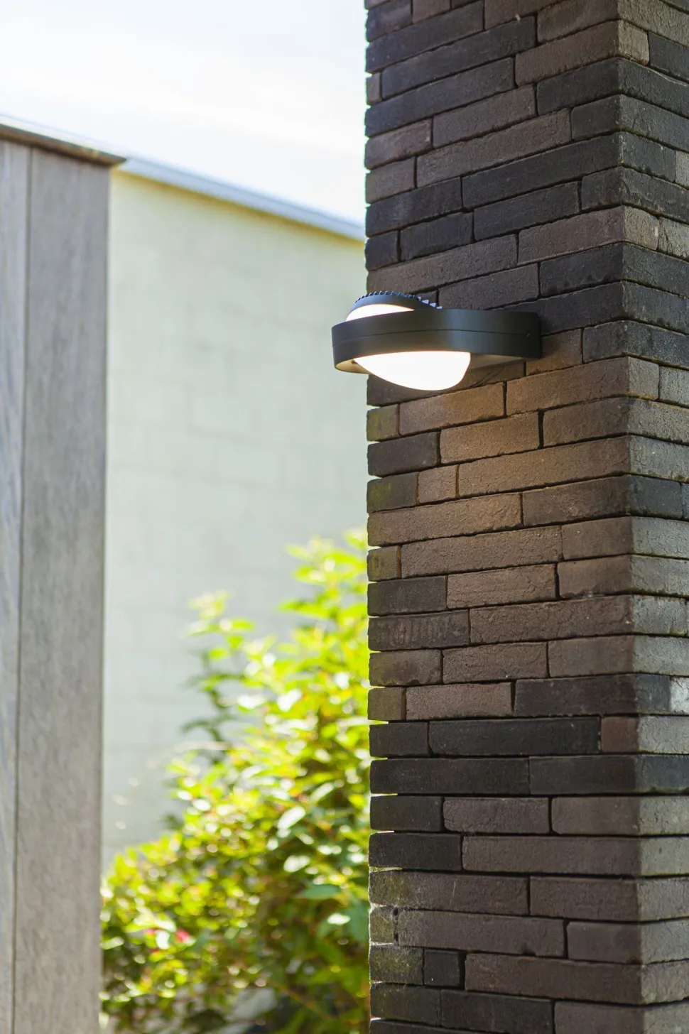 LED Wandlampe Anthrazit Aluminium IP54 B:16 cm blendarm