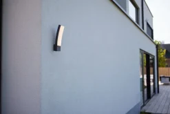 LED Wandlampe Anthrazit H:31,1 cm 1200 lm IP54 dimmbar