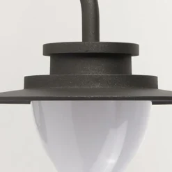 LED Wandlampe Außen Aluminium IP54 Grau Weiß H:25 cm