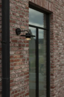 LED Wandlampe außen Aluminium B:24 cm 7 W IP54 Schwarz