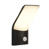 LED Wandlampe außen Bewegungssensor IP54 Schwarz Weiß