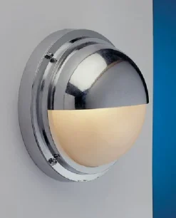 LED Wandlampe Außen Chrom Messing IP54 robust