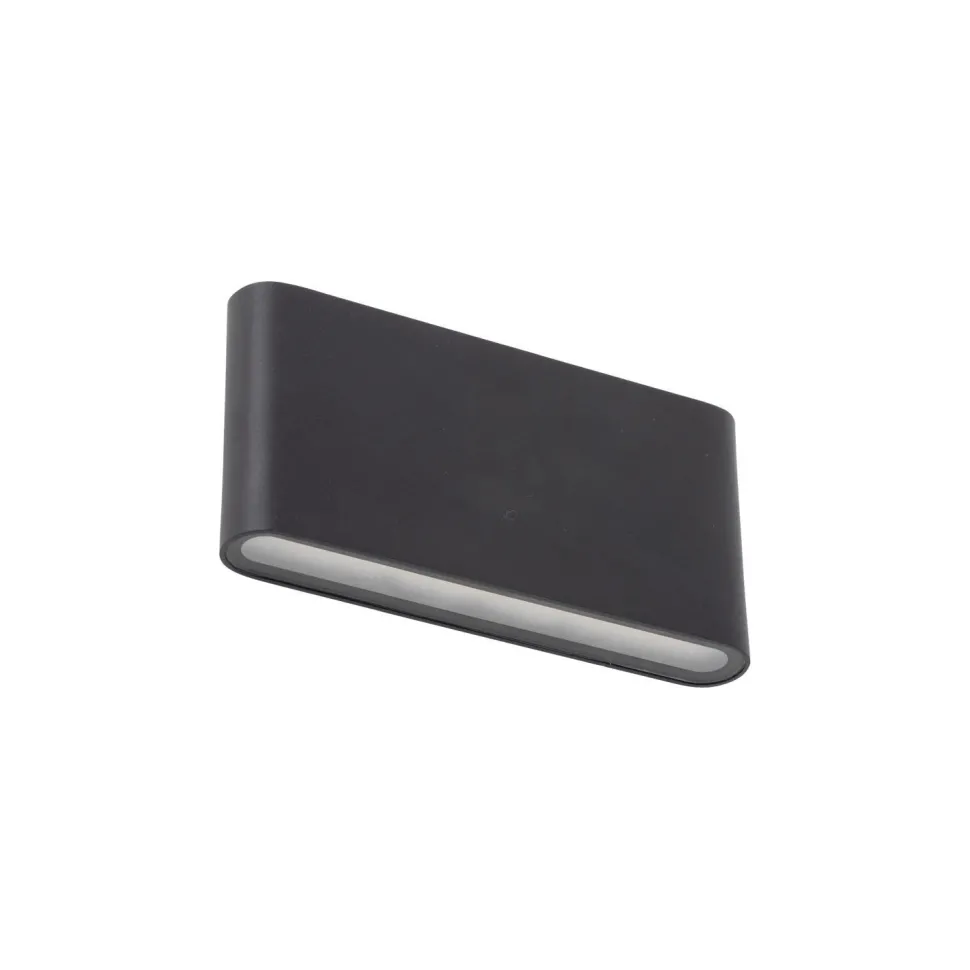 LED Wandlampe außen Metall Schwarz 17,5 cm IP54 Up Down