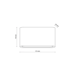 LED Wandlampe außen Metall Schwarz 17,5 cm IP54 Up Down