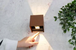 LED Wandlampe Außen Rostbraun Up Down IP54 3000 K 6 W