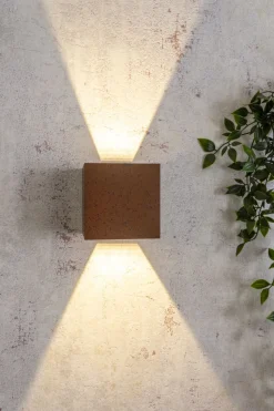 LED Wandlampe Außen Rostbraun Up Down IP54 3000 K 6 W
