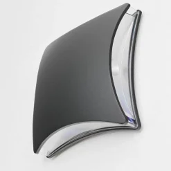 LED Wandlampe außen Schwarz Modern B: 20 cm