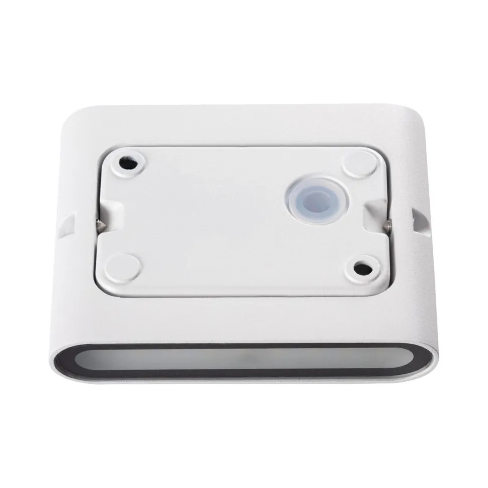 LED Wandlampe außen Weiß IP54 flach Up Down Aluminium