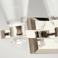 LED Wandlampe Bad IP44 60,8 cm lang Metall Glas 3000 K