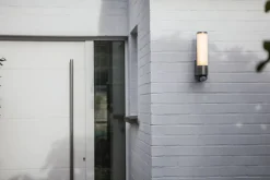 LED Wandlampe Bewegungssensor Edelstahl H:34,5 cm 16 W