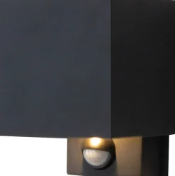 LED Wandlampe Bewegungssensor Anthrazit Up Down IP54