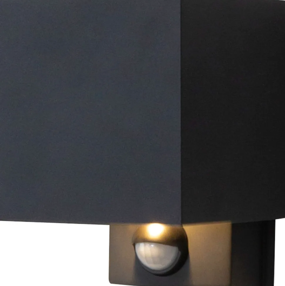 LED Wandlampe Bewegungssensor Anthrazit Up Down IP54