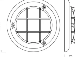 LED Wandlampe Chrom Echt-Messing rund Ø27cm Maritim