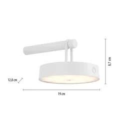 LED Wandlampe Dimmer Touch Schalter IP44 130 lm Weiß